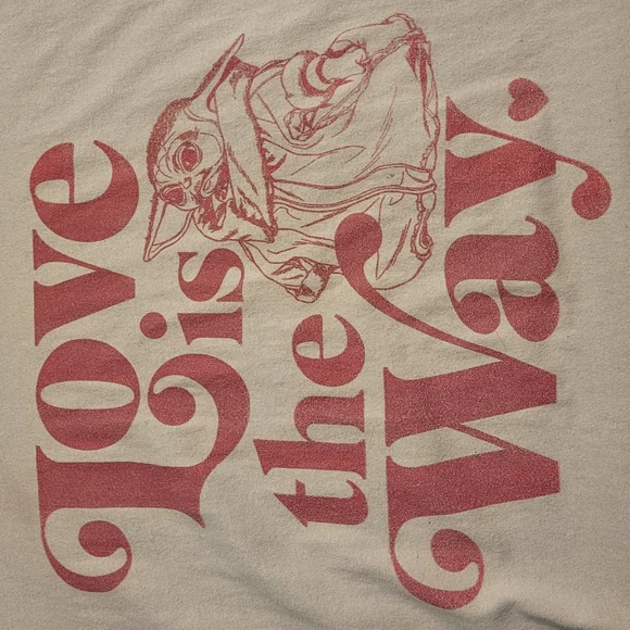 Love Is The Way Grogu The Child Tee MANDALORIAN STAR WARS X DISNEY XXL - Picture 6 of 9